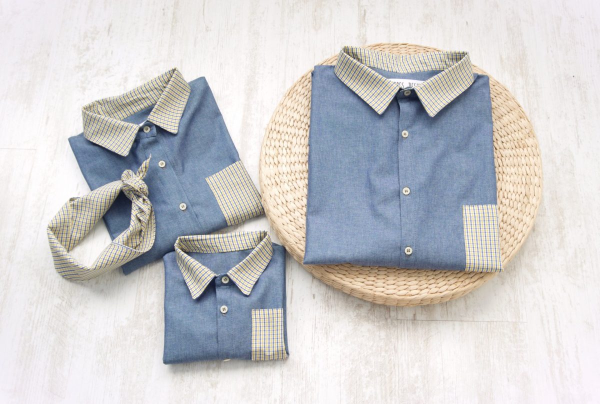 Cămăși Familie Jeans cu Carouri