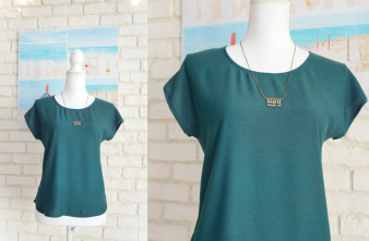 Bluza Verde Triplu Voal  (masura S)
