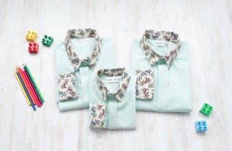 Camasi Elegante Familie Vernil cu Biciclete