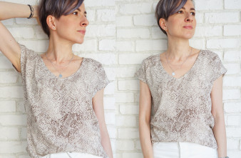 Bluza Vaporoasa Print Sarpe