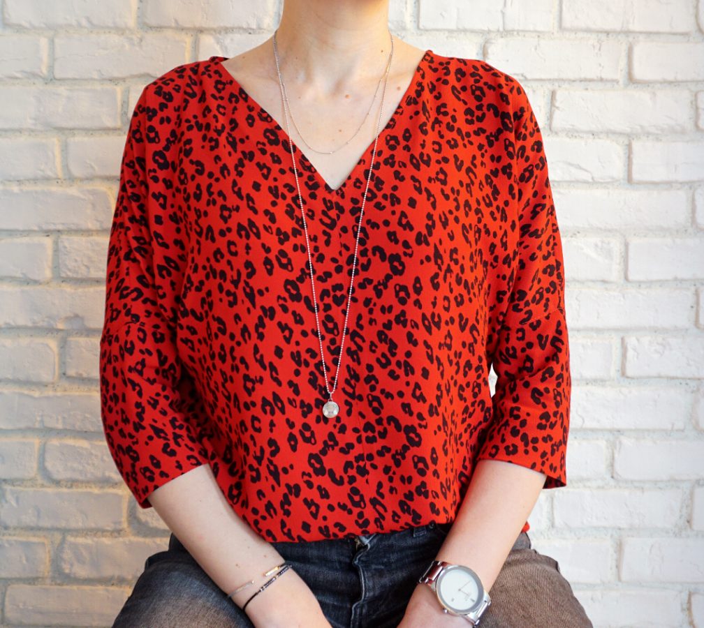 Bluza Animal Print Roșie – 3