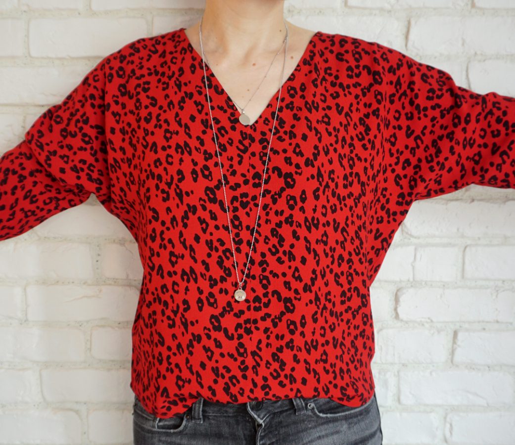 Bluza Animal Print Roșie – 2