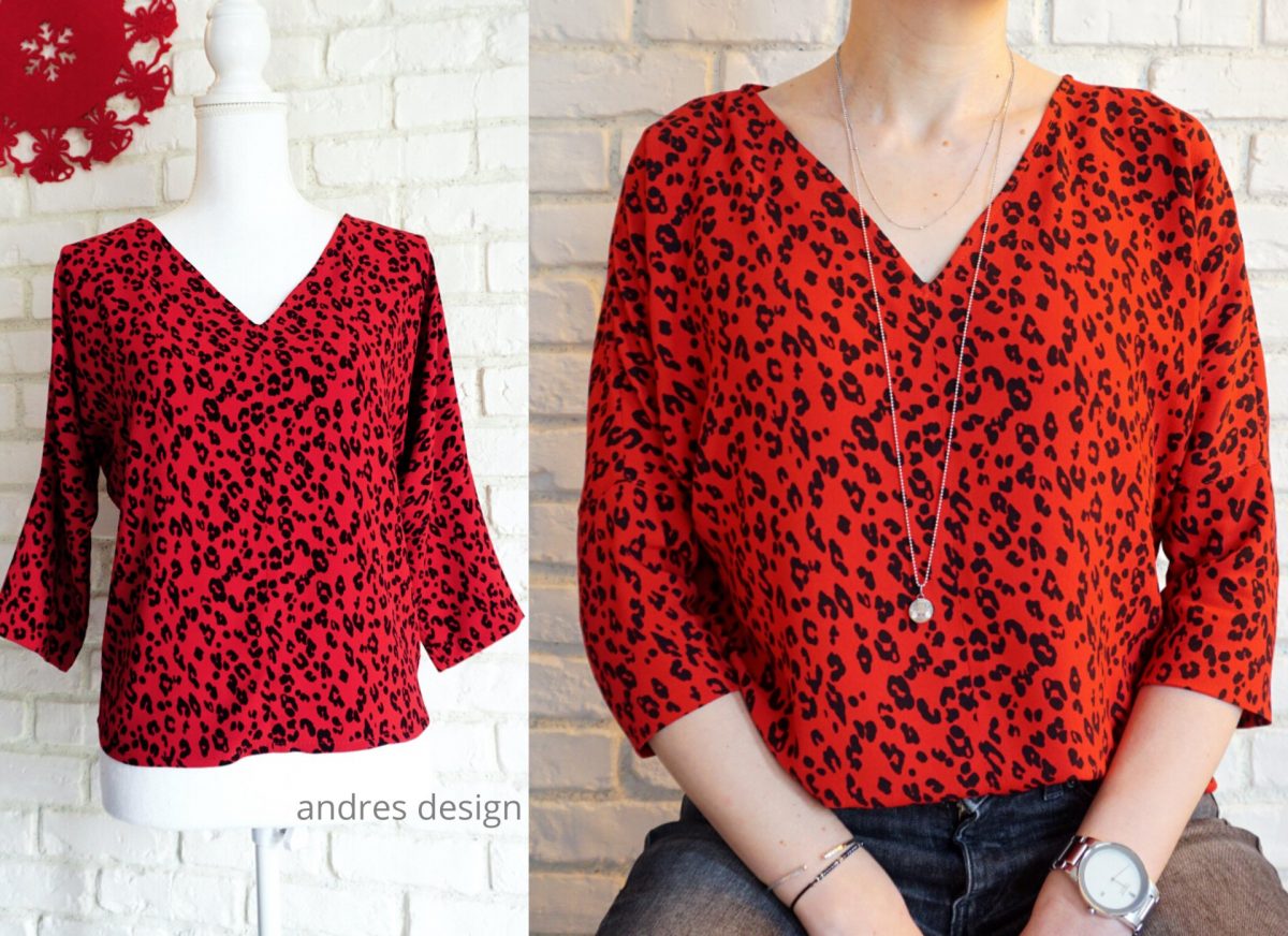 Bluza Animal Print Roșie