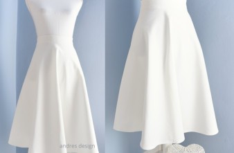 Fusta Clos Denim Alba