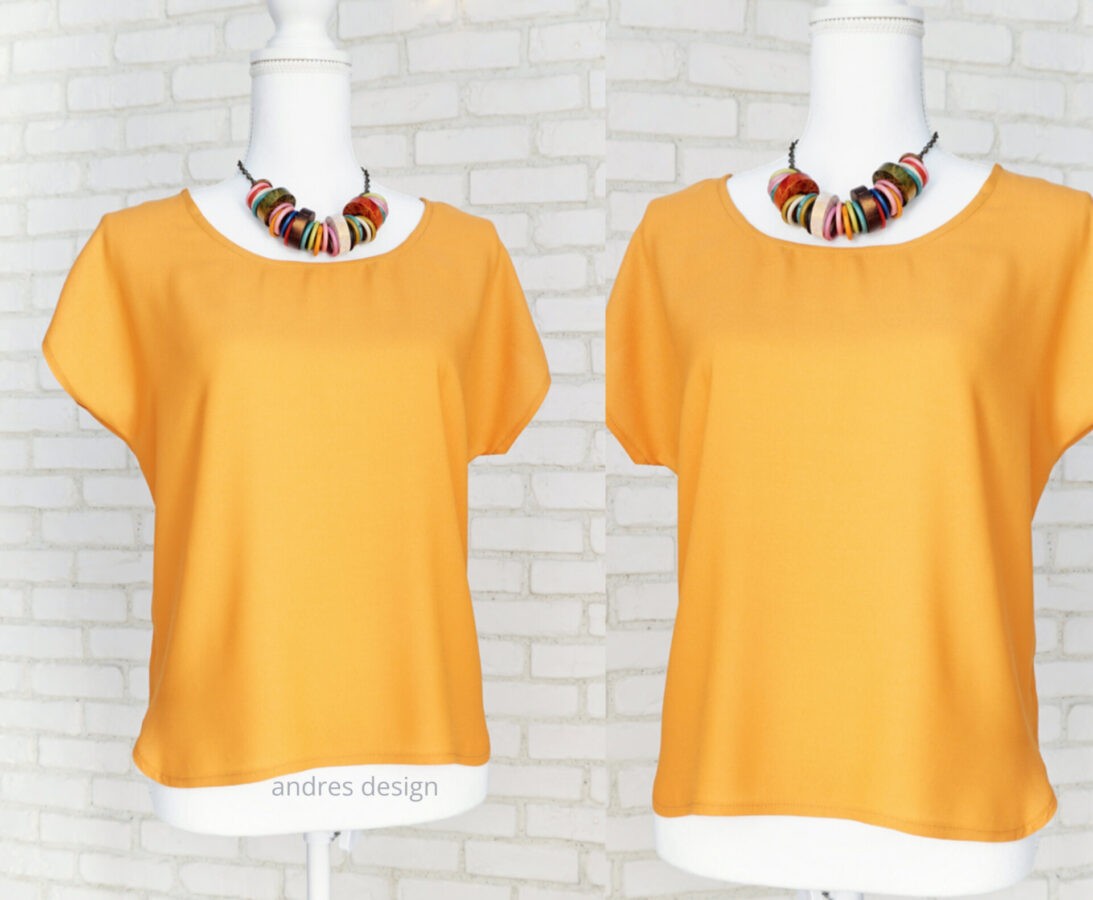 Bluza Elegantă Lejera Triplu Voal Cărămiziu