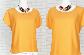 Bluza Eleganta Lejera Triplu Voal Caramiziu