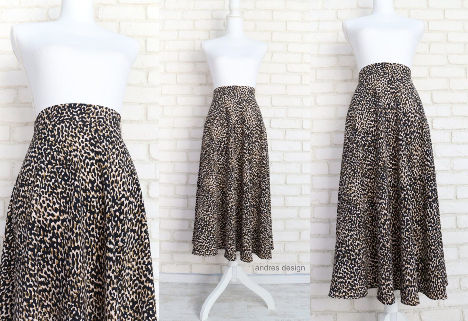 Fusta Vaporoasa Animal Print