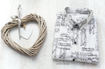 Camasa Barbati Imprimeu Note Muzicale