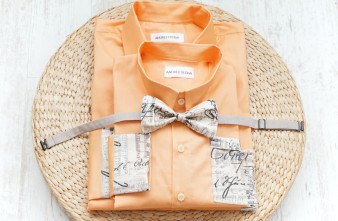 Camasi Tata Fiu Portocalii cu Note Muzicale