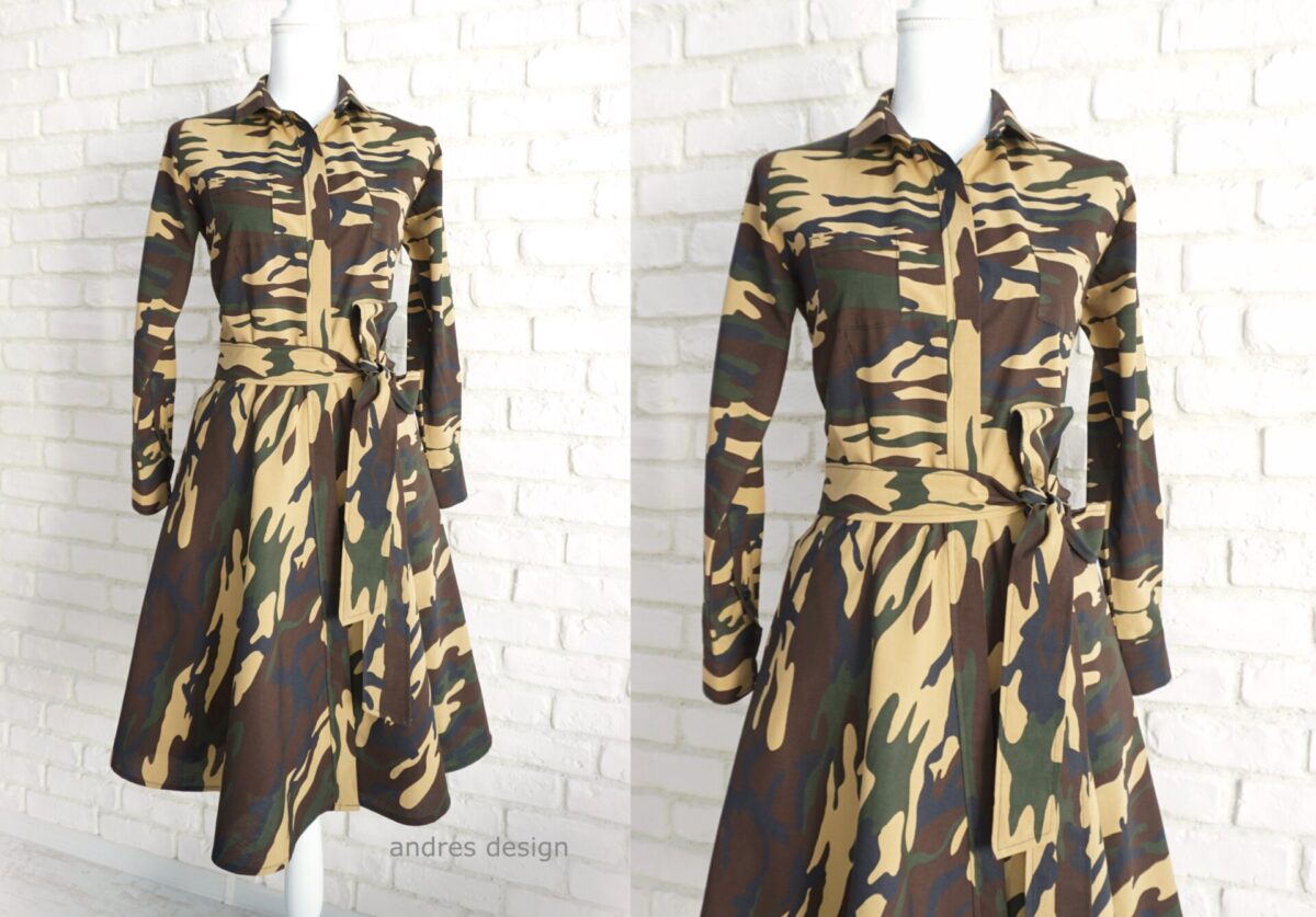 Rochie Cămașă Army
