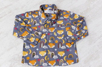 Camasa Baiat Maneca Lunga Print Vulpi