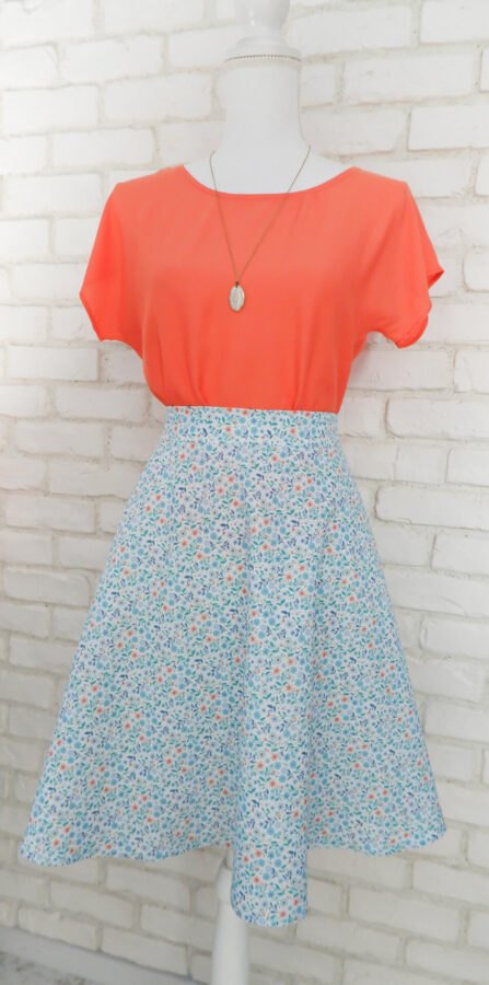 Bluza Elegantă Lejera Triplu Voal Portocaliu – 3