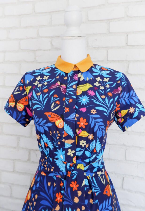 Rochie Cămașă Lungă Fluturi – 2