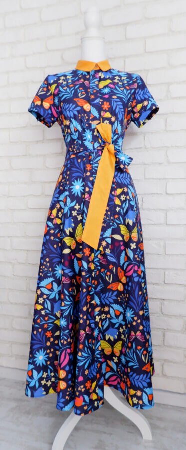 Rochie Cămașă Lungă Fluturi – 1