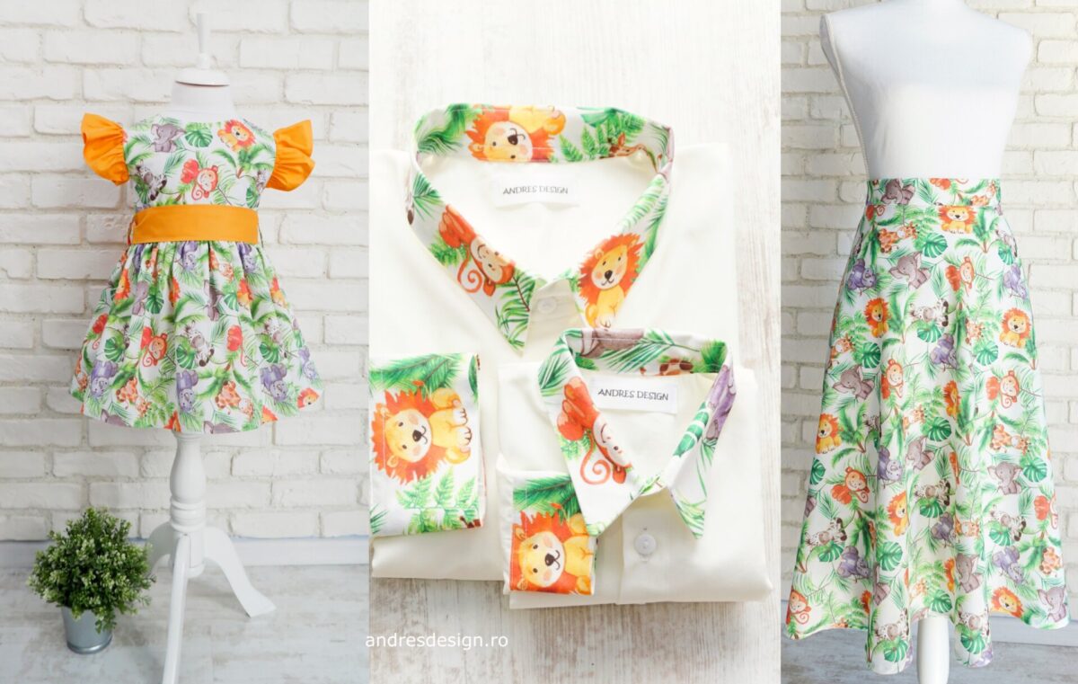 Set Haine Familie Print Animale