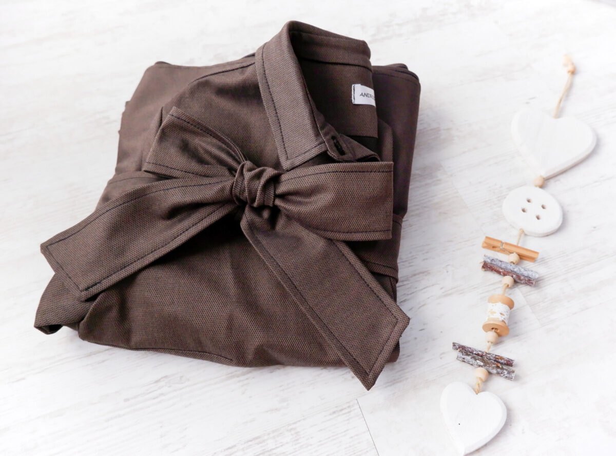 Rochie Cămașă Stofă Maro Cafeniu – 2