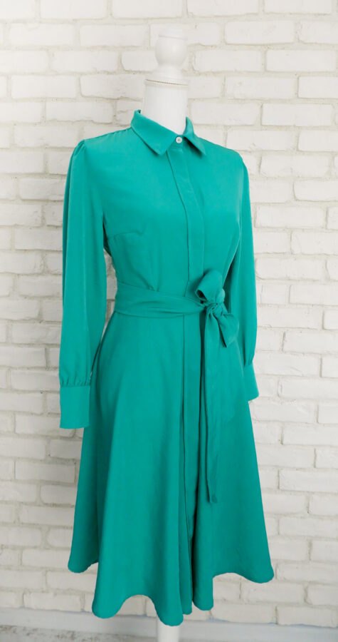Rochii Mama Fiica Elegante Verzi cu Flori – 1