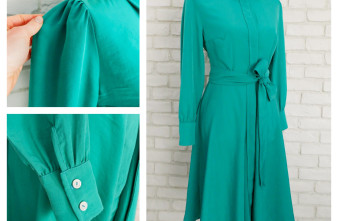 Rochie Eleganta Vaporoasa Verde