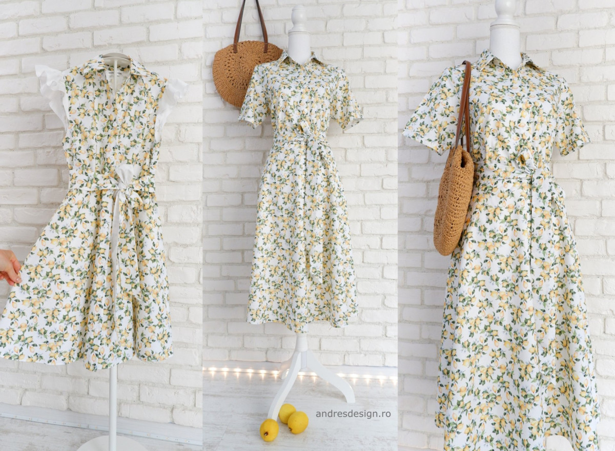 Rochii Mama Fiica Lămâi Mici