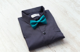 Camasa Baiat Neagra cu Buline Albe