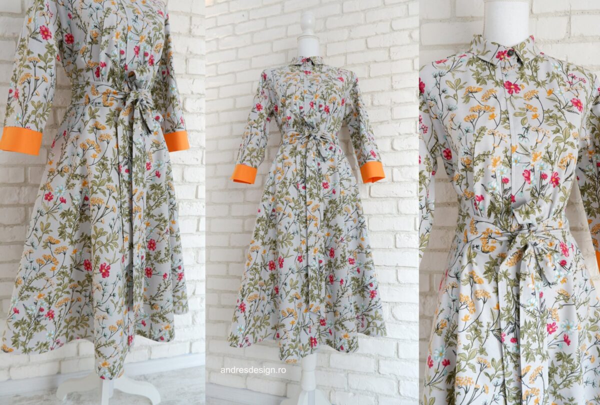 Rochie Cămașă Flori de Câmp