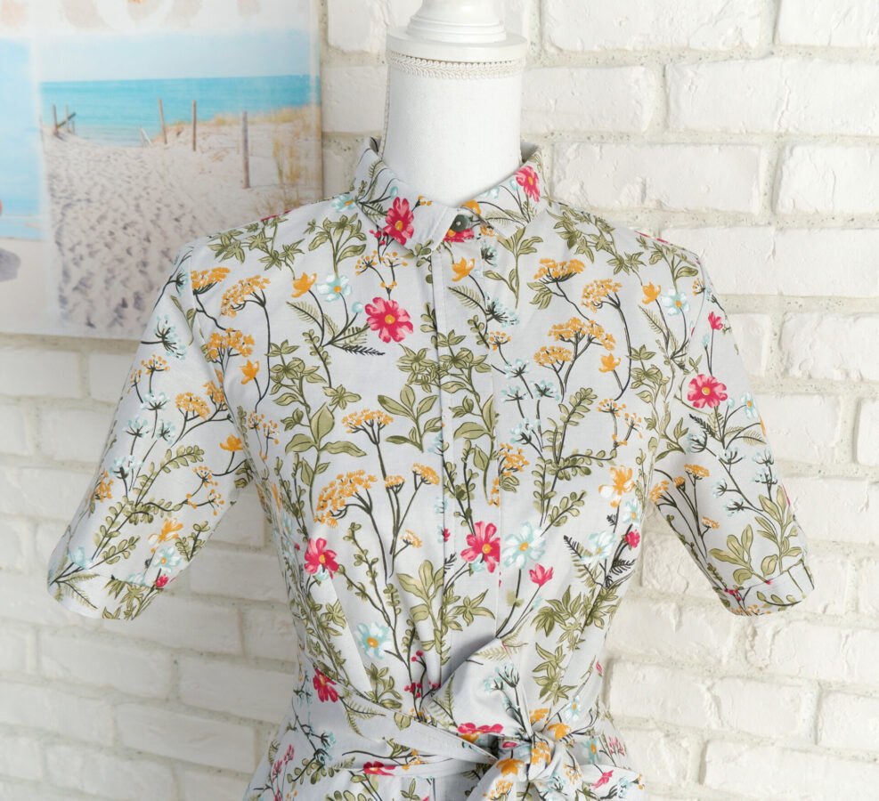 Rochie Cămașă Mânecă Scurtă Flori de Câmp – 2