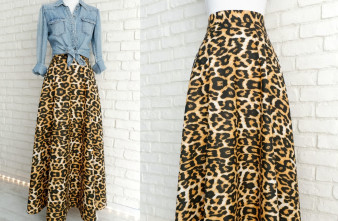 Fusta Clos Lunga Animal Print