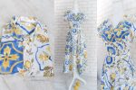 Rochie Cuplu Rochie Petrecuta si Camasa Lamai cu Albastru