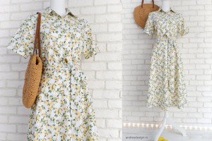 Rochie Camasa cu Maneca Scurta Lamai Mici